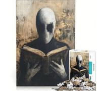 1000 Piece Jigsaw Puzzles for Teenagers Faceless Figure Reading, Educational Toy, Tough Challenge, for Is Ideal As A Gift 38x52cm