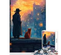1000 Piece Jigsaw Puzzles for Teenagers Familiar in Solitude Jigsaw Puzzles for Adults Stress Reliever Parent-child Interaction Birthday Present, Gifts, (38x26cm)