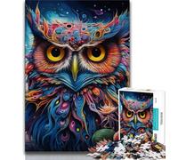 1000 Piece Jigsaw Puzzles for Teenagers Fantasy Art Owl 1000 Pieces for Teenagers,Secret Santa Gifts for Age 14 Years Up 38x26cm