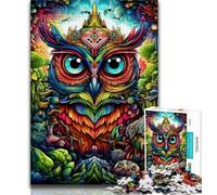 1000 Piece Jigsaw Puzzles for Teenagers Fantasy Art Owl Puzzles for Adults,Fun Present & Activity for Home,Toy for Rainy Days 75x50cm