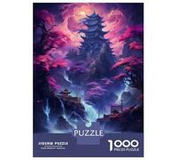 1000 Piece Jigsaw Puzzles for Teenagers Fantasy Asian Landscape Art Print Puzzle for Adults Brain Teaser Game Birthday Present Help The Brain Exercise 70x50cm/1000pcs