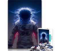 1000 Piece Jigsaw Puzzles for Teenagers Fantasy Astronaut Adult Puzzles,Stress Reliever Staycation Kill Time Wishlist with Santa Claus (size 75x50cm)