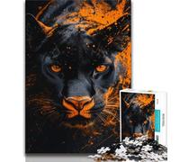 1000 Piece Jigsaw Puzzles for Teenagers Fantasy Black Panther Adult Puzzles,Learning Educational Toys Family Games Unique Birthday And Gifts 75x50cm