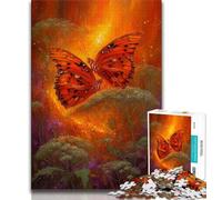 1000 Piece Jigsaw Puzzles for Teenagers Fantasy Butterfly 1000 Piece Puzzle,Educational Family Game Suitable for Desktop Decoration 26x38cm