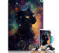 1000 Piece Jigsaw Puzzles for Teenagers Fantasy Cat 1000 Piece Jigsaw,Educational Stress Relief Toy Great Gifts And Toys (size 75x50cm)