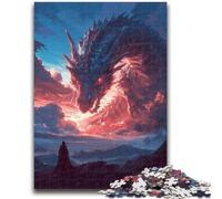 1000 Piece Jigsaw Puzzles for Teenagers Fantasy Chinese Dragon 1000 Pieces for Adults,Classic Educational Games Beautiful Decoration (75x50cm)