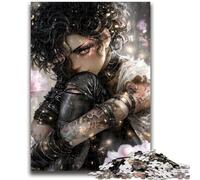 1000 Piece Jigsaw Puzzles for Teenagers Fantasy Dark Girl Adult Jigsaw,Family Activity Fun at Home Activities, Birthday Present,Travel Gifts (38x26cm)