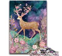 1000 Piece Jigsaw Puzzles for Teenagers Fantasy Deer Puzzles,Decompressing Intellectual Educational Toy Perfect Decoration (50x75cm)