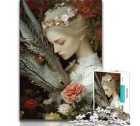 1000 Piece Jigsaw Puzzles for Teenagers Fantasy Dragon Jigsaw,Educational Games Home Decoration Suitable for Desktop Decoration 75x50cm