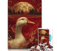 1000 Piece Jigsaw Puzzles for Teenagers Fantasy Duck,Family Game Stress Reliever Difficult Challenge Enhance Love between Couples (75x50cm)