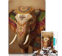 1000 Piece Jigsaw Puzzles for Teenagers Fantasy Elephant 1000 Pieces for Adults,Quiz Game Wall Decoration Unique Birthday And Xmas Gifts 75x50cm