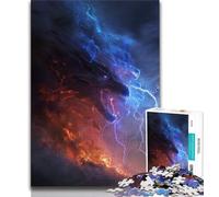 1000 Piece Jigsaw Puzzles for Teenagers Fantasy Flying Dragon,Educational Games Home Decoration Birthday Present,Gifts,Wall Art 38X26CM