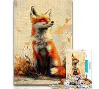1000 Piece Jigsaw Puzzles for Teenagers Fantasy Fox 1000 Piece Puzzle,Challenging Family Activity Games DIY Toy for Home Wall Decor Gifts 38x26cm