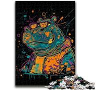 1000 Piece Jigsaw Puzzles for Teenagers Fantasy Hippo Adult Puzzles,Learning Educational Toys Family Games Unique Birthday And Gifts (50x75cm)