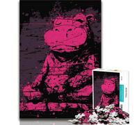 1000 Piece Jigsaw Puzzles for Teenagers Fantasy Hippo,Learning Educational Toys Family Games Unique Birthday And Gifts (75x50cm)