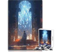 1000 Piece Jigsaw Puzzles for Teenagers Fantasy Ice Library Soothing Relaxing Leisure Time Accurate Interlock Precision Toy Size 38x52cm