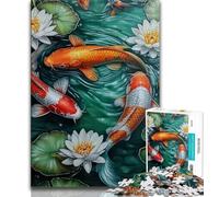 1000 Piece Jigsaw Puzzles for Teenagers Fantasy Koi Teenager Jigsaw,Challenging Game for Is Ideal As A Gift for The Whole Family (size 75x50cm)