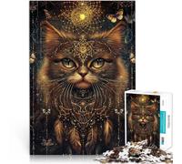 1000 Piece Jigsaw Puzzles for teenagers Fantasy Magic Persian Cat Familienspaß Einzigartige Wohndekoration und Geschenke52x38cm