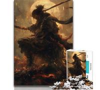 1000 Piece Jigsaw Puzzles for Teenagers Fantasy Ninja Warrior Adult Puzzles,Stress Reliever Staycation Kill Time Wishlist with Santa Claus (size 38x26cm)