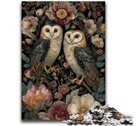 1000 Piece Jigsaw Puzzles for Teenagers Fantasy Owl Challenging To Complete But Fun And Humorous with Matching Poster And Trivia Sheet 50x75cm