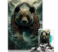 1000 Piece Jigsaw Puzzles for Teenagers Fantasy Panda 1000 Piece Puzzle,Artistic Wall Decor & Birthday Gift Idea for Friends, Home Office (size 75x50cm)