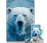 1000 Piece Jigsaw Puzzles for Teenagers Fantasy Polar Bear 1000 Piece Puzzle,Challenging Game for Is Ideal As A Gift for The Whole Family 38x26cm