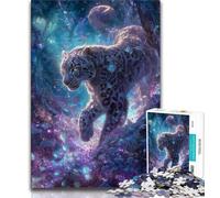 1000 Piece Jigsaw Puzzles for Teenagers Fantasy Snow Leopard Teenager Puzzles,Quiz Game for Is Ideal As A Gift for The Whole Family (size 38x26cm)