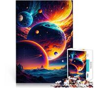 1000 Piece Jigsaw Puzzles for teenagers Fantasy Space Cosmic Landscape Für Familienspaß Lustiges Geschenk75x50cm