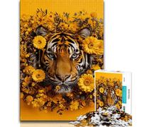 1000 Piece Jigsaw Puzzles for Teenagers Fantasy Tiger,Help The Brain Exercise Addictive Toys to Cultivate Patience Artists Collection,Fine Art 38x26cm