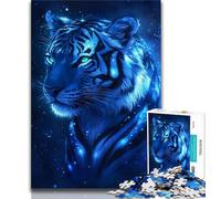 1000 Piece Jigsaw Puzzles for Teenagers Fantasy Tiger Puzzles for Teenagers,Challenging Game Gifts for Is Ideal As A Gift for The Whole Family 38x26cm
