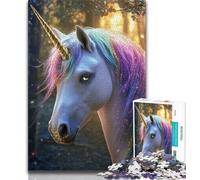 1000 Piece Jigsaw Puzzles for Teenagers Fantasy Unicorn 1000 Pieces for Adults,Classic Educational Games Beautiful Decoration 75x50cm