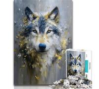1000 Piece Jigsaw Puzzles for Teenagers Fantasy Wolf Adult Jigsaw,Fun Activity for Home, Rainy Days Toys, Birthday Gifts 38x26cm