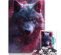 1000 Piece Jigsaw Puzzles for Teenagers Fantasy Wolf,Challenging To Complete But Fun And Humorous Birthday Present,Gifts,Wall Art (75x50cm)