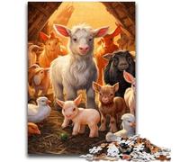 1000 Piece Jigsaw Puzzles for Teenagers Farm Animal 1000 Pieces for Adults,Classic Educational Games Beautiful Decoration (26x38cm)
