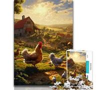 1000 Piece Jigsaw Puzzles for Teenagers Farm Animal,Challenging To Complete But Fun And Humorous Birthday Present,Gifts,Wall Art (75x50cm)