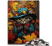 1000 Piece Jigsaw Puzzles for Teenagers Farm Cat Challenging To Complete But Fun And Humorous Birthday Present, Gifts, Wall Art 50x75cm