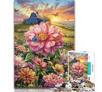 1000 Piece Jigsaw Puzzles for Teenagers Farm Flower Sea Puzzles,Decompressing Intellectual Educational Toy Perfect Decoration 50x75cm
