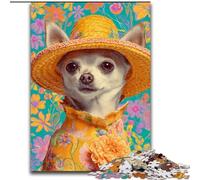 1000 Piece Jigsaw Puzzles for Teenagers Fashion Chihuahua, Educational Toys for Is Ideal As A Gift for The Whole Family for And 14 Years Old (Size 26x38cm)