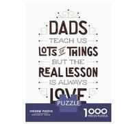1000 Piece Jigsaw Puzzles for Teenagers Fathers Day Quotes Jigsaw for Adults DIY Toys Pattern Assembly Help The Brain Exercise 52x38cm/1000pcs