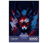 1000 Piece Jigsaw Puzzles for Teenagers Fennec Fox Abstract Adult Jigsaw Fun Games Perfect Decoration for Birthday, Chrismas 52x38cm/1000pcs