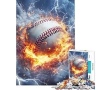 1000 Piece Jigsaw Puzzles for Teenagers Flames & Ice Baseball Drama Educational Game Toys Educational Games Secret Santa Gifts Family Activities (size 38x52cm)