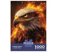 1000 Piece Jigsaw Puzzles for Teenagers Flaming Eagle Majesty -6 Teenager Puzzles Brain Teaser Game But Fun And Humorous Unique Birthday And Gifts 70x50cm/1000pcs