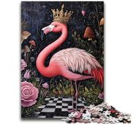 1000 Piece Jigsaw Puzzles for Teenagers Flamingo Queen Educational Game Challenge Toy Wall Decoration Unique Birthday And Xmas Gifts 50x75cm