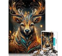 1000 Piece Jigsaw Puzzles for Teenagers Flower Deer,Family Entertainment Toys Is Ideal As A Gift for The Whole Family (75x50cm)