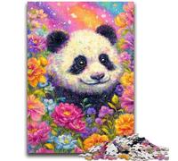 1000 Piece Jigsaw Puzzles for Teenagers Flower Panda Family Game Stress Reliever Difficult Challenge Secret Santa Gifts 26x38cm