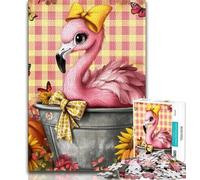 1000 Piece Jigsaw Puzzles for Teenagers Flowers Flamingo Teenager Puzzles,Quiz Game for Is Ideal As A Gift for The Whole Family (size 38x26cm)