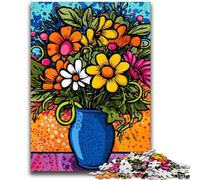 1000 Piece Jigsaw Puzzles for Teenagers Flowers in A Vase Adult Puzzles,Stress Reliever Staycation Kill Time Enhance Love between Couples (38x26cm)
