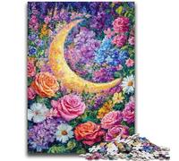 1000 Piece Jigsaw Puzzles for Teenagers Flowers Moon Challenging Game Toys Deal As Gifts for The Whole Family for Ages 14+ 26x38cm