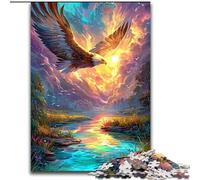 1000 Piece Jigsaw Puzzles for Teenagers Flying Eagle, for 14+ For Family Fun & Game Night Artists' Collection, Fine Arts 26x38cm