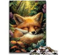 1000 Piece Jigsaw Puzzles for Teenagers Forest Fox 1000 Piece Puzzle,Challenging Game for Is Ideal As A Gift for The Whole Family (38x26cm)